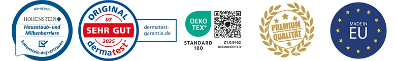 allsaneo premium Encasings Qualitätssiegel