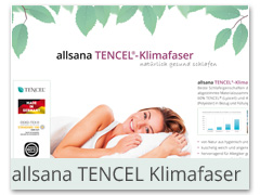 allsana TENCEL-Klimafaser Bettwaren