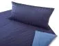 Preview: Cotonea Satin Bettwäsche Linea lapis/ dunkelblau Preview: Cotonea Satin Bettwäsche Linea lapis/ dunkelblau