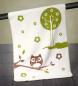 Preview: Bio Babydecke Eule, 75x100 cm