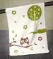 Preview: Bio Babydecke Eule, 75x100 cm