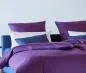Preview: Cotonea Bio Satin Bettwäsche Classic Azurblau
