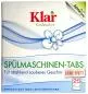 Preview: Klar Spülmaschinen- Tabs 25 Stück Preview: Klar Spülmaschinen- Tabs 25 Stück