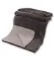 Preview: Kuscheldecke mit Baumwolle doubleface anthrazit-grau 150x200