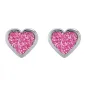Preview: Antiallergische Kinder-Ohrstecker Glitter- Herz Pink Preview: Antiallergische Kinder-Ohrstecker Glitter- Herz Pink