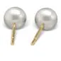 Preview: Antiallergische Perlenohrstecker vergoldet 6 mm Preview: Antiallergische Perlenohrstecker vergoldet 6 mm