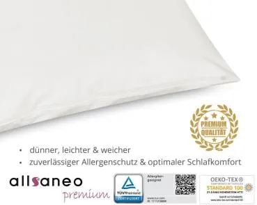 allsaneo premium Encasing Kissenbezug 40x80 cm