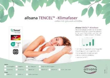 allsana TENCEL™ Klimafaser Steppbett 200x200 cm