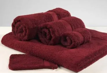 Cotonea Frottee- Handtuch bordeaux
