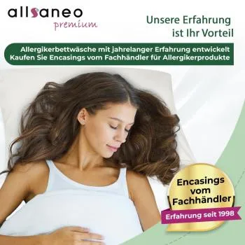 Allsaneo Premium - Copripiumino con allergie, 155 x 220 cm