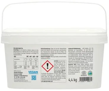 Klar Vollwaschmittel ohne Duft 4,4 kg