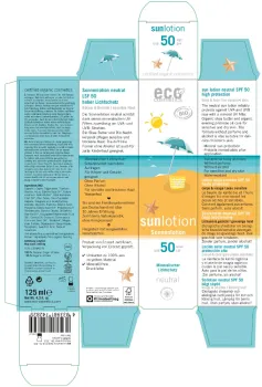 Eco Sonnenlotion LSF 50 neutral, parfümfrei