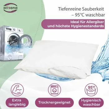 Waschbarkeit allsana sensitive care Encasings