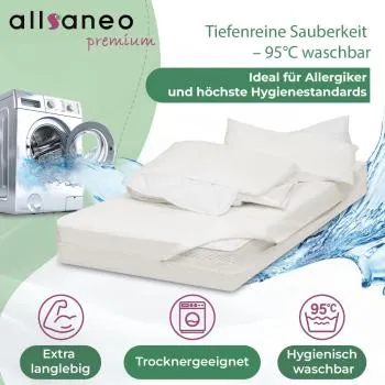 allsaneo premium Encasing Set für 140cm Matratzen