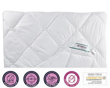 allsaneo® Microfaser Duo Steppbett 200x200 cm