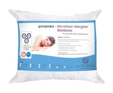 allsaneo® Microfaser Kopfkissen kochfest 80x80 cm