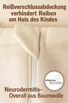 allsaneo Neurodermitisoverall aus Baumwolle