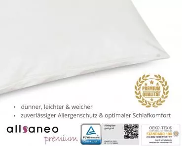 allsaneo premium Encasing Matratzenbezug 80x200x20 cm