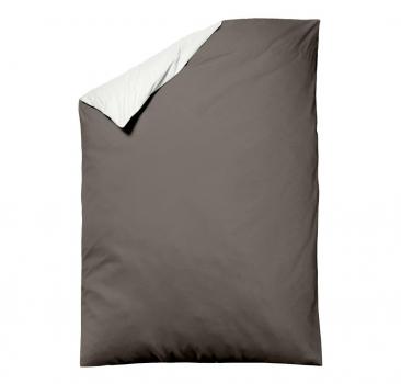 allsaneo Bettwäsche Satin de Luxe natur/ taupe