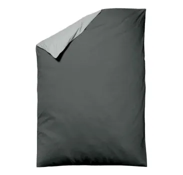 allsaneo Bettwäsche Satin de Luxe silber/anthrazit