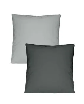 allsaneo Bettwäsche Satin de Luxe silber/anthrazit