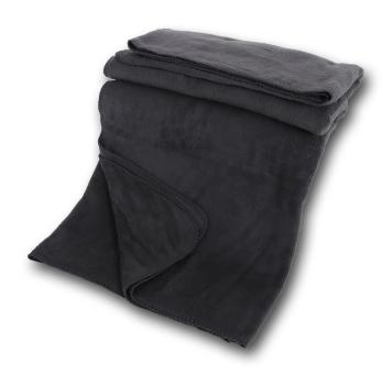 Bio Baumwoll Kuscheldecke, rauchgrau