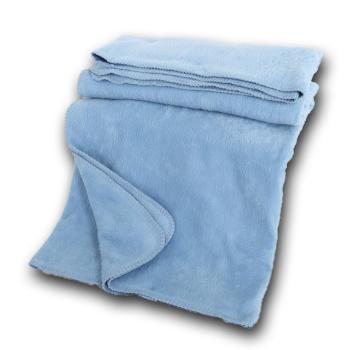 Bio Baumwoll Kuscheldecke, aquamarin