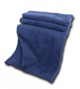 Bio Baumwoll Kuscheldecke, indigo