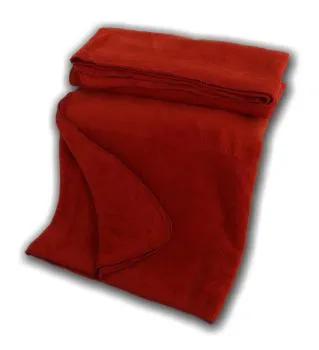 Bio Baumwoll Kuscheldecke, mohn- rot