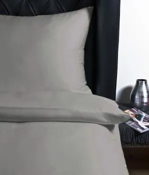 Lyocell / Tencel Bettwäsche Classic Uni silber