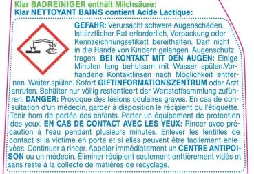 Klar Badreiniger mit Sprayer 500 ml