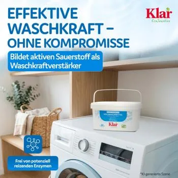 Klar Vollwaschmittel ohne Duft 4,4 kg
