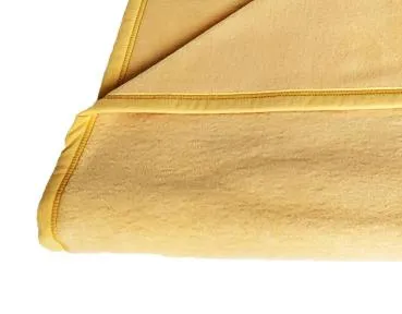 Allergiker Kuscheldecke kochfest 140x200 cm, gold- gelb