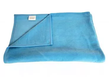 Allergiker Kuscheldecke kochfest 140x200 cm, hellblau