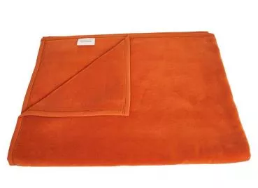 Allergiker Kuscheldecke kochfest 140x200 cm, terra- orange
