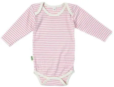 Lotties Bio Ringel Body langarm rosa
