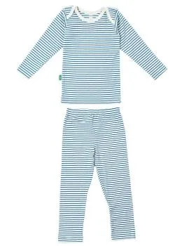 Lotties Bio Ringel Wäsche- Set 2-teilig blau