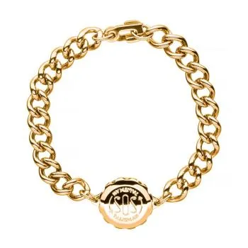 SOS Talisman Herren Kettenarmband vergoldet