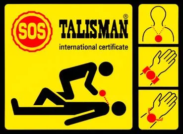 SOS Talisman Aufkleber