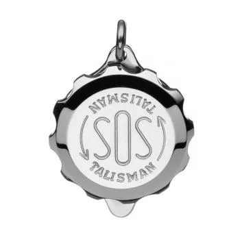 SOS Talisman Anhänger Edelstahl