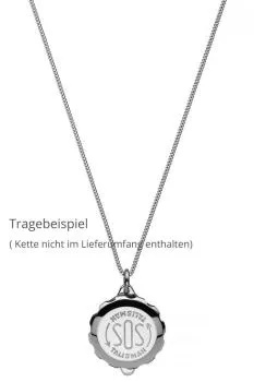 SOS Talisman Anhänger Edelstahl