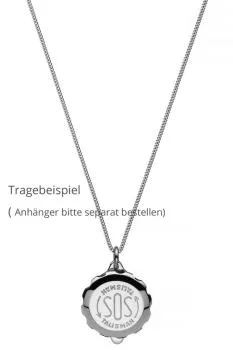 SOS Talisman Collierkette Edelstahl