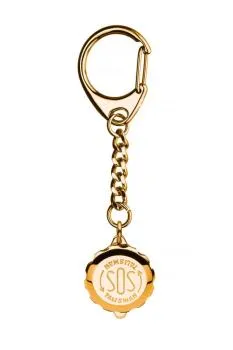 SOS Talisman Schlüsselanhänger vergoldet