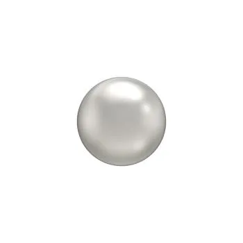 Antiallergische Perlenohrstecker vergoldet 6 mm