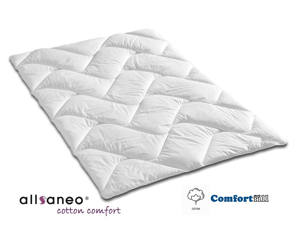 Sommerdecke 95°C kochfest allsaneo® cotton comfort Leicht Steppbett 155x220 cm 