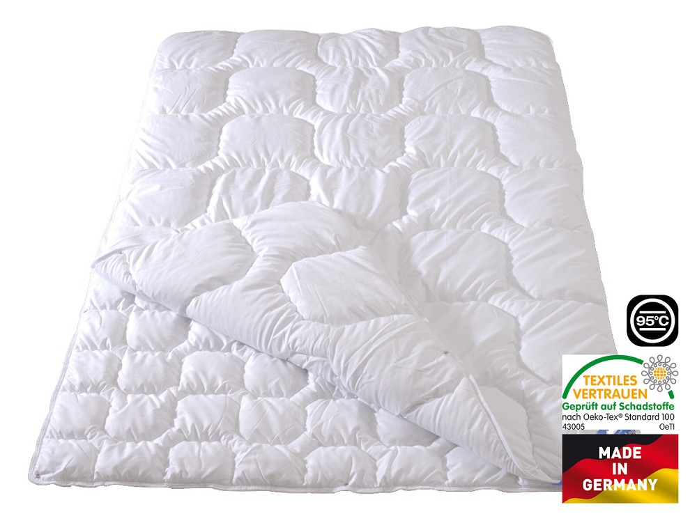 allsaneo® cotton comfort 4-Jahreszeiten-Steppbett 240x220 cm Bezug aus Baumwolle