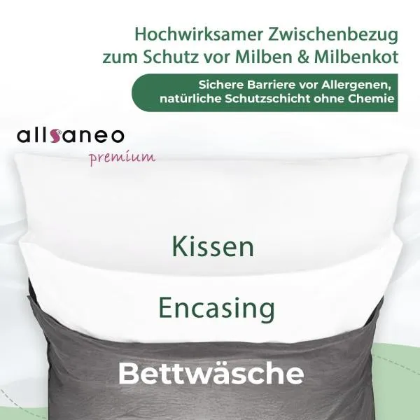 allsaneo premium Encasing Kissenbezug 50x70 cm