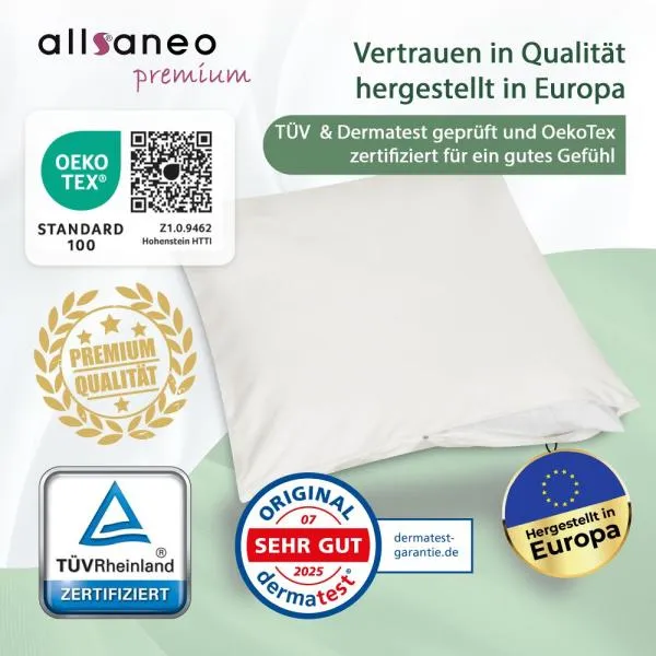 allsaneo premium Encasing Kissenbezug 50x70 cm