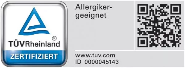 Ansicht TÜV Siegel allsana sensitive care Encasing Ansicht TÜV Siegel allsana sensitive care Encasing