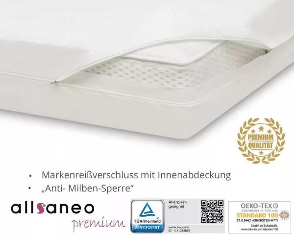 allsaneo premium Encasing Matratzenbezug 90x200x20 cm allsaneo premium Encasing Matratzenbezug 90x200x20 cm